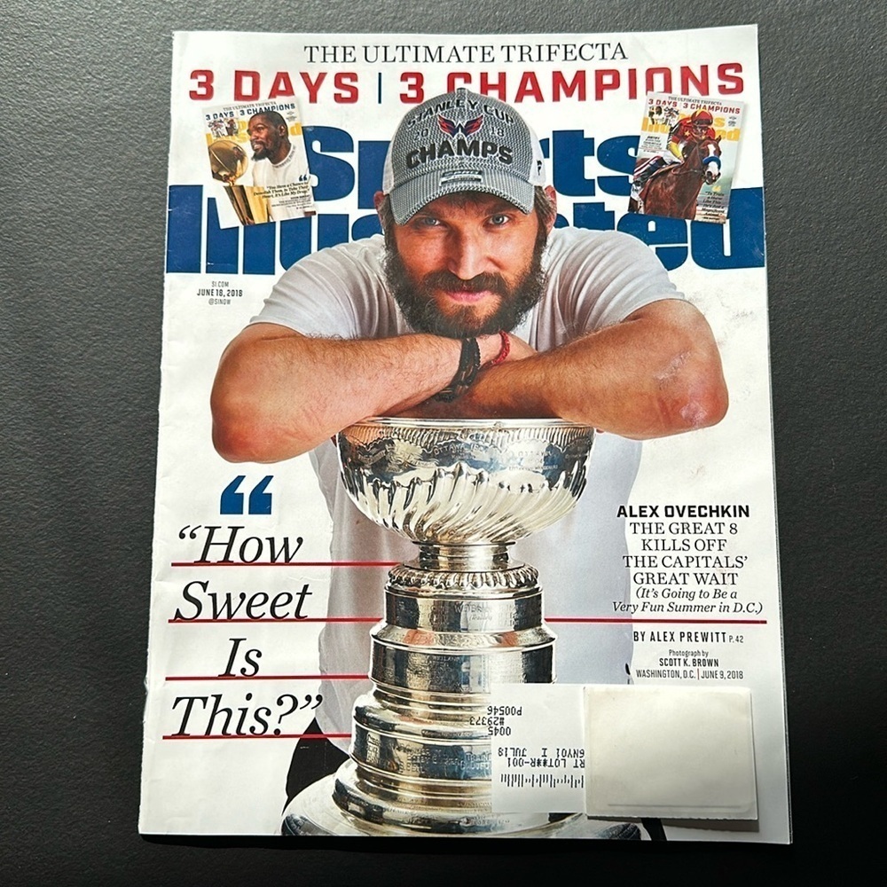 Sports Illustrated Alex Ovechkin Cover Stanley Cup Win Capitols Hockey June 2018
